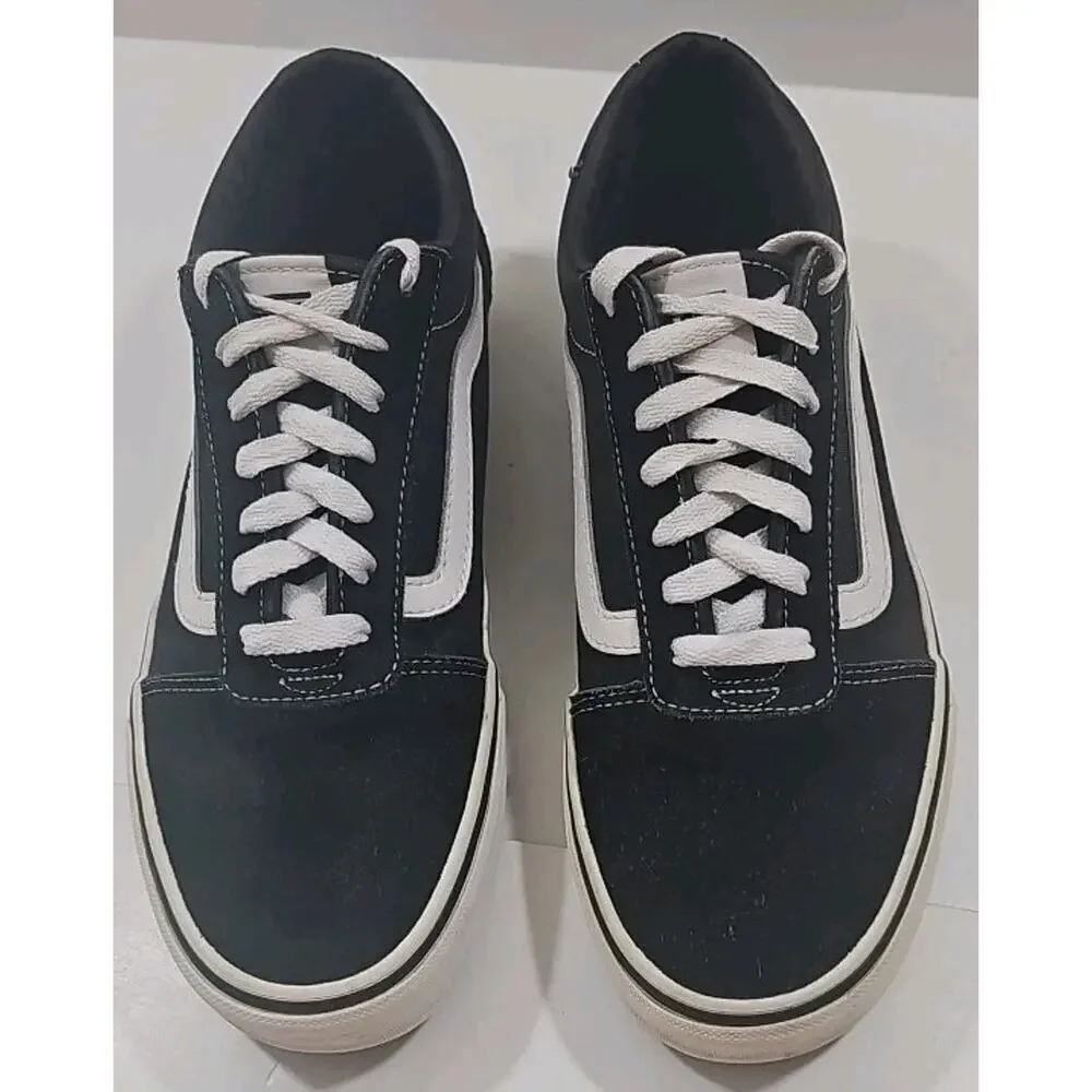 Vans Old Skool Classic Skate Shows Black & White Mens 9.5 Womens 11 Unisex Retro - Picture 12 of 16